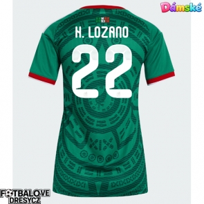 Mexiko Hirving Lozano #22 Dámské Domácí Dres MS 2026 Krátký Rukáv